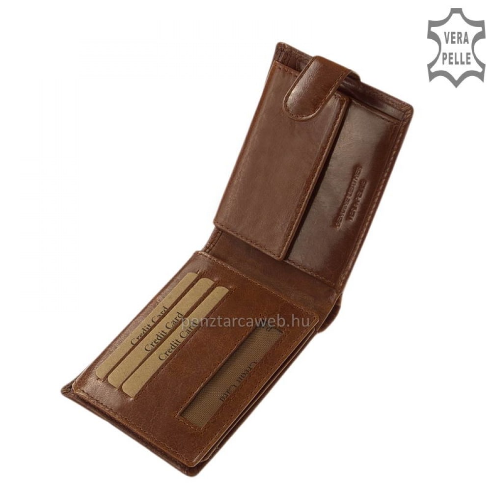 GreenDeed exclusive bőr férfi pénztárca cognac PAV1027/T - Image 2