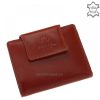 VESTER LUXURY márkájú, prémium kategóriás minőségi bőrből készült közkedvelt piros színű női bőr pénztárca, amely kis méretű modellünk.