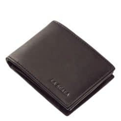 Bőr pénztárca: Finom tapintású fekete színű valódi bőr férfi pénztárca, melyet azok számára ajánlunk, akik a kisméretű tárcákat részesítik előnyben.