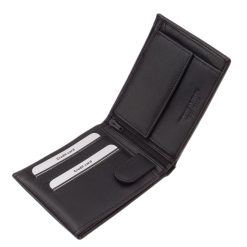 A minőségi La Scala márka igazi bőr férfi pénztárca modellje fekete színben RFID védelemmel kapható, mely elegáns megjelenéssel rendelkezik.
