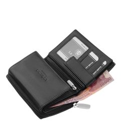 Alternative view of Női pénztárca valódi bőr RFID védett La Scala fekete ANC1509