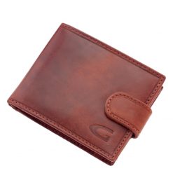 Klasszikus, akár farzsebben is hordható minőségi Giultieri divatos férfi bőr pénztárca, mely valódi bőrből készült piros színben.