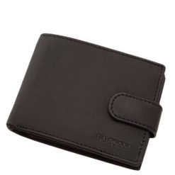 Kiváló minőségű, igazi bőrből készült, puha tapintású, La Scala márkájú, elegáns, dizájnos, fekete színű bőr férfi pénztárca modell díszdobozba csomagolva.