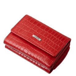 A La Scala márka kisméretű, valódi bőrből készült divatos croco mintás női pénztárca modellje az elegancia és a praktikus kialakítás tökéletes ötvözete.