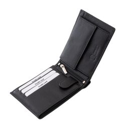 A LA SCALA kollekció klasszikus, elegáns stílusú férfi pénztárca a minőség és elegancia tökéletes egyensúlyát képviseli. Díszdobozos termékünk.