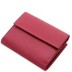 Divatos női bőr pénztárca modell, pink színben, stílusos külsővel rendelkező kis méretű modell a La Scala márkacsaládtól. Díszdobozban forgalmazott.