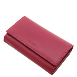 Női pénztárca nagy méretű valódi bőr La Scala pink VSP108