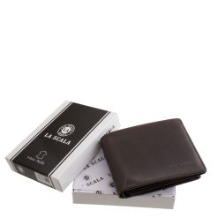 A La Scala kollekció kisméretű férfi pénztárca modellje azok számára készült, akik a letisztult eleganciát és a praktikus kialakítást tartják fontosnak.