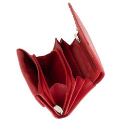 Ez a La Scala kisméretű női bőr pénztárca azoknak készült, akik szeretik, ha egy kiegészítő egyszerre elegáns, kényelmes és megbízható.