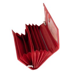La Scala nagyméretű női bőr pénztárca azok számára készült, akik nem szeretnének kompromisszumot kötni sem a megjelenés, sem a használhatóság terén.